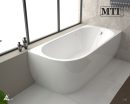 אמבטיה צמוד קיר פרי סטנדינג לבן MTI-411