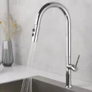 ברז מטבח נשלף זאוס ניקל מבריק